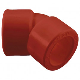 Угольник ПП AntiFire 45гр D63 Red 033340
