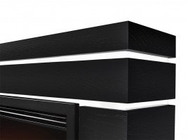 Портал Firelight Moderno 25 шпон чёрный дуб