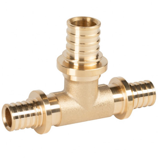 Тройник Royal Thermo ritable аксиальный переходной, латунь, 32-25-25