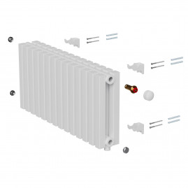 Дизайн-радиатор Royal Thermo Shift Q30 VC2030 - 14 секц. RAL9016