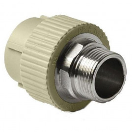 Муфта TEBO сер. PP-R комбинированная 20x3/4" НР (20/120), арт. 031020603