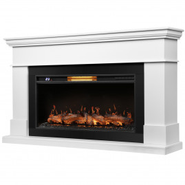Каминокомплект: Очаг Royal Thermo Aurora RTFP/P-AR40LS, портал California 42/40/36, белый