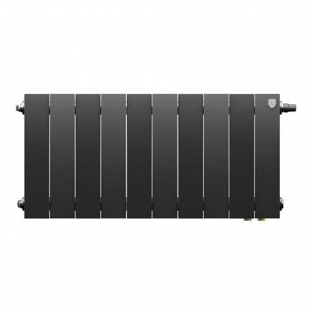 Радиатор биметаллический Royal Thermo PianoForte 300 Чёрный VR80 - 10 секц.