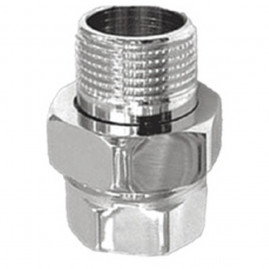 Соединитель VIEIR прямой, разъемный (американка) ВН 3/4" хром HJX44