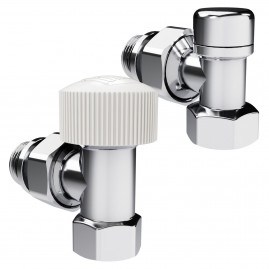Набор термостатический угловой Royal Thermo Design 1/2"М30х1,5 (Хром)