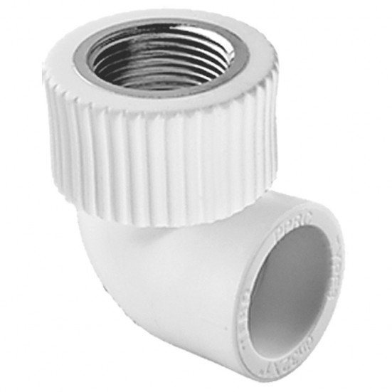 Угольник TEBO бел. PP-R комб. 20х1/2" ВР (20/160), арт. 030033403