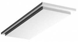 Акустилайн (Akustiline) Гамма RAL 9003 (0,6x0,6м) кромка E24
