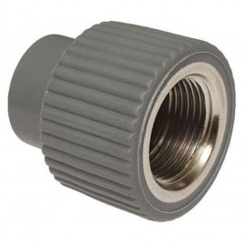 Муфта TEBO сер. PP-R комбинированная 20x1/2" ВР (40/200), арт. 031023402
