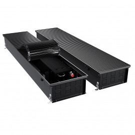 Конвектор внутрипольный Royal Thermo ATRIUM TURBO-150/300/2800-DG-U-BL