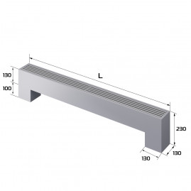 Конвектор напольный Royal Thermo STEP-130/130/1000-2-N-SS-LG-NA