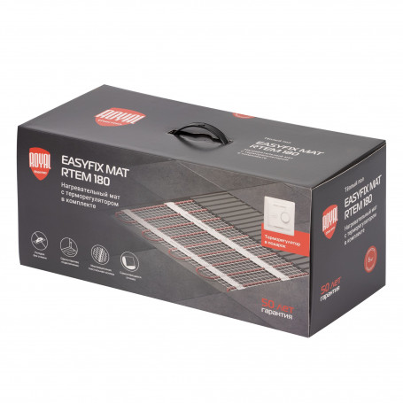 Комплект теплого пола Royal Thermo EasyFix Mat RTEM 2-180-6 с терморегулятором Basic