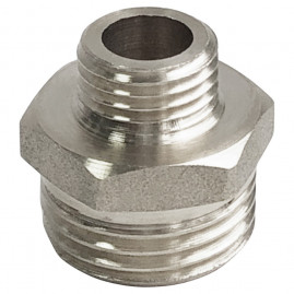 Ниппель-переходник НН наружная резьба1/2"х1/4" (VALFEX VF. 580.N.012.014) уп 10 шт