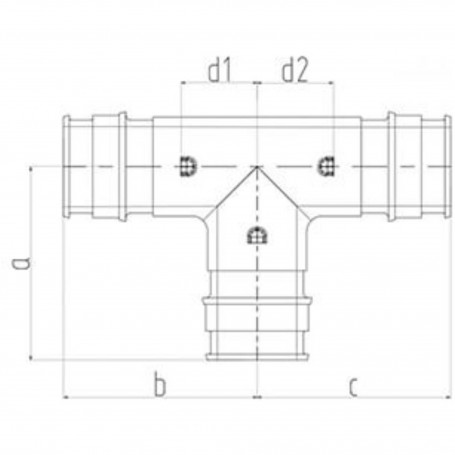 Тройник ONE PLUS PPSU 20 (100/20)