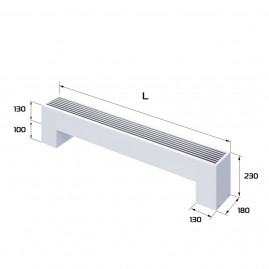 Конвектор напольный Royal Thermo STEP-130/180/1200-2-N-WT-LG-NA