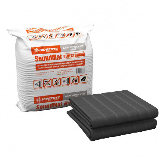 Мат для звукоизоляции Izogertz SoundMat Огнестойкий