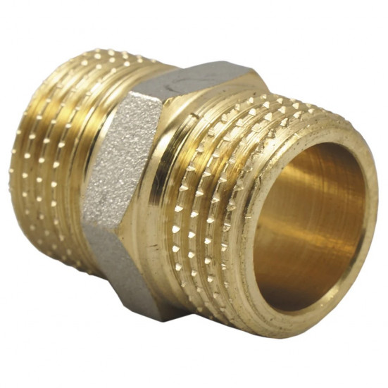 Ниппель НН наружная резьба 3/4" (JIF 200) уп 10 шт