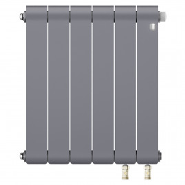 Радиатор биметаллический Royal Thermo Infinity 500 Silver Satin VR80 - 6 секц.