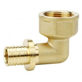 Угол VARMEGA Slide-fit 90 гр., ВР, 20x3/4", аксиальный, латунь, VM51514