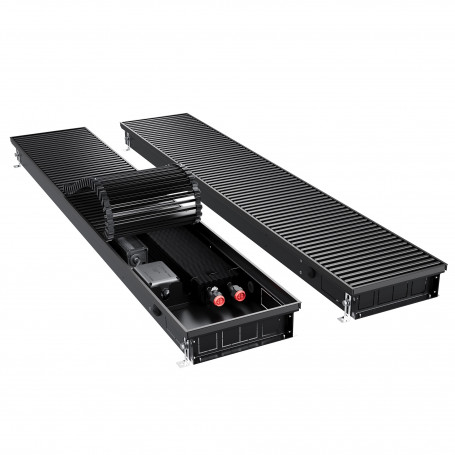 Конвектор внутрипольный Royal Thermo ATRIUM TURBO-80/250/2100-DG-U-BL