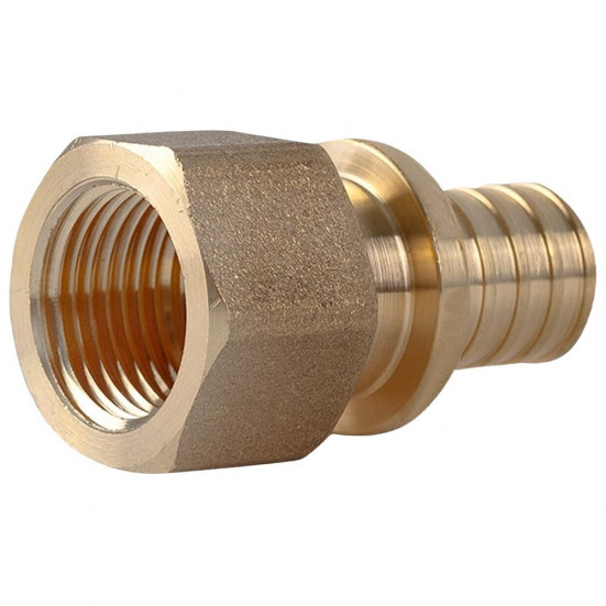 Муфта VARMEGA Slide-fit переходная (переходник) ВР, 20х1/2", аксиальная, латунь, VM51313