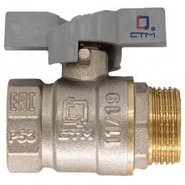 Кран шар. для воды 1/2" г/ш бабочка CTM СТАНДАРТ CWFMB012