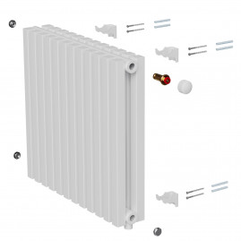 Дизайн-радиатор Royal Thermo Shift Q30 VC2050 - 08 секц. RAL9016