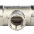 Тройник переходной STOUT никелированный ВВ 3/4"х1/2"х3/4"