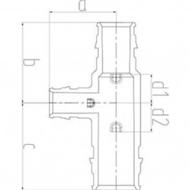 Тройник ONE PLUS переходной PPSU 25х20х20 (60/15)