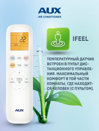 Настенная сплит-система AUX ASW-H18A4/JD-R1 + AS-H18A4/JD-R1, белый