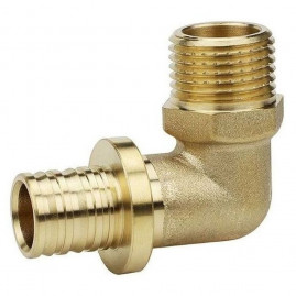 Угол VARMEGA Slide-fit 90 гр., НР, 16x1/2", аксиальный, латунь, VM51411