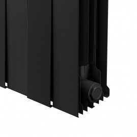 Радиатор биметаллический Royal Thermo PianoForte 200 Чёрный - 16 секц.