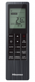Внутренний настенный блок мульти-сплит системы HISENSE, PREMIUM BLACK FM DC INVERTER 2025 R32, AMS-12UW4RVETG00(B)