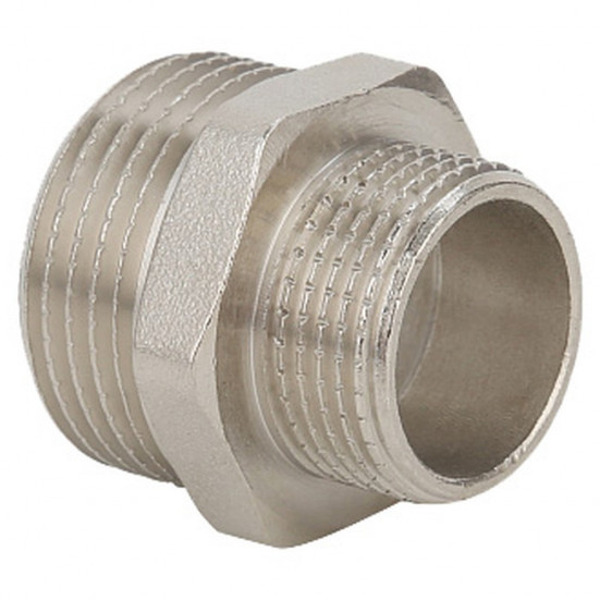 Ниппель Gappo переходной НР-НР никелированный 1/2" х 3/8"