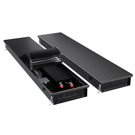 Конвектор внутрипольный Royal Thermo ATRIUM TURBO-90/300/2600-DG-U-BL