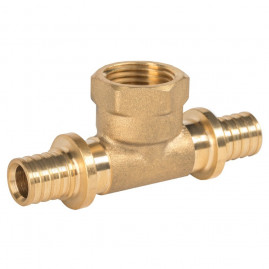 Тройник Royal Thermo ritable аксиальный, латунь ВР 20х3/4х20