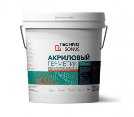 Герметик виброакустический Сонетик Акрил ведро 7кг/5л - 8шт