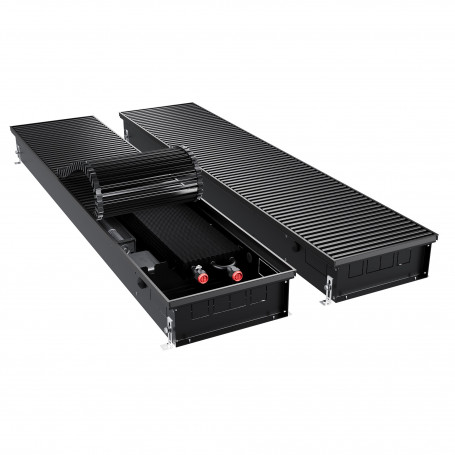 Конвектор внутрипольный Royal Thermo ATRIUM TURBO-110/300/1700-DG-U-BL