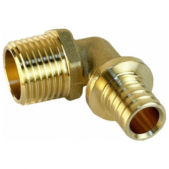 Угол Royal Thermo ritable аксиальный, латунь НР 16х3/4