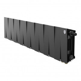 Радиатор биметаллический Royal Thermo PianoForte 200 Чёрный VR80 - 8 секц.