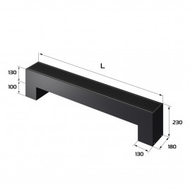 Конвектор напольный Royal Thermo STEP-130/180/1100-2-N-BL-LG-BL