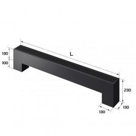 Конвектор напольный Royal Thermo STEP-130/130/800-2-N-BL-LG-BL