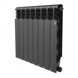 Радиатор биметаллический Royal Thermo Revolution B 500 Чёрный  -  10 секц.