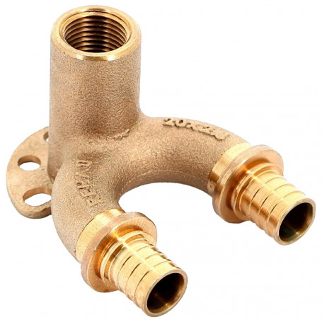 Угольник REHAU настенный ВР 20/20-1/2" RX+ длинный , бронза