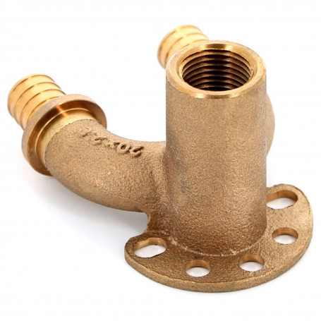 Угольник REHAU настенный ВР 20/20-1/2" RX+ длинный , бронза
