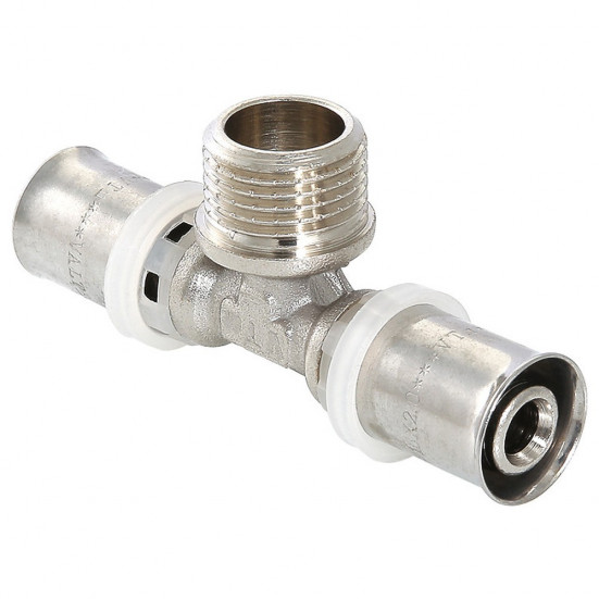 Пресс-тройник с НР 20*3/4"наружняя резьба (Valtec) VTm.233
