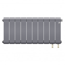 Радиатор биметаллический Royal Thermo Infinity 300 Silver Satin VR80 - 10 секц.