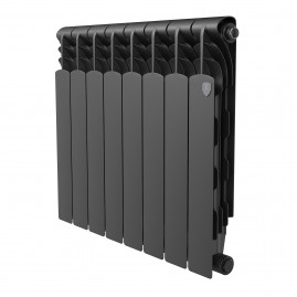 Радиатор биметаллический Royal Thermo Revolution B 500 Чёрный  -  8 секц.