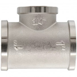 Тройник VIEIR ВВВ 1"х3/4"х1" тяж.никел. TFN545-Z