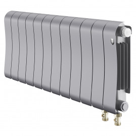 Радиатор биметаллический Royal Thermo Infinity 300 Silver Satin VR80 - 12 секц.