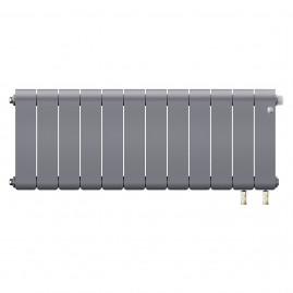 Радиатор биметаллический Royal Thermo Infinity 300 Silver Satin VR80 - 12 секц.